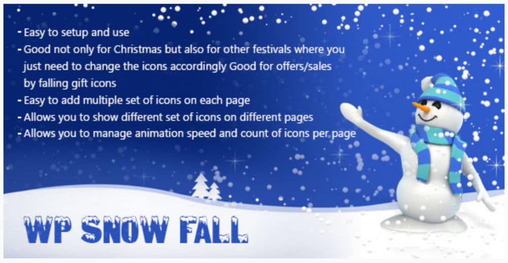 Complemento WP Snow Fall